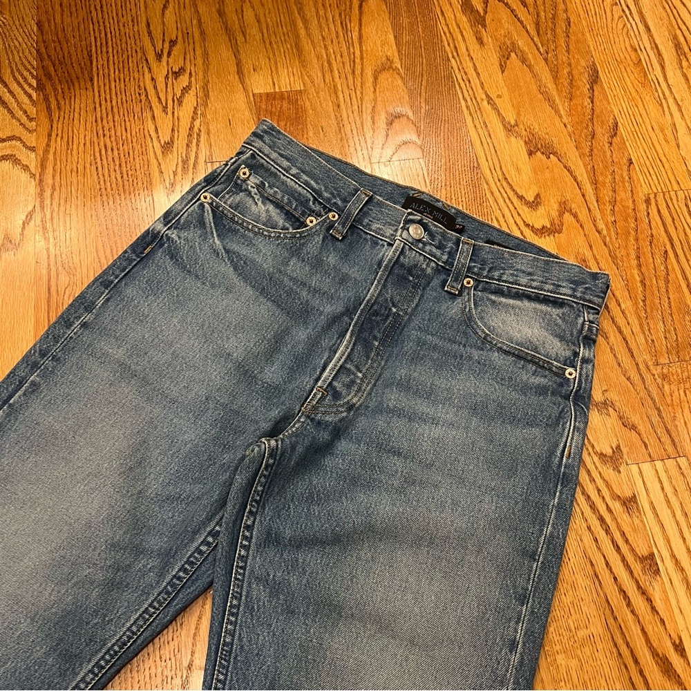 NEW Alex Mill AM Original 5 Pocket Mid Rise Straight Vintage Medium Indigo 30 - Picture 3 of 9